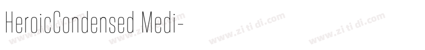 HeroicCondensed Medi字体转换